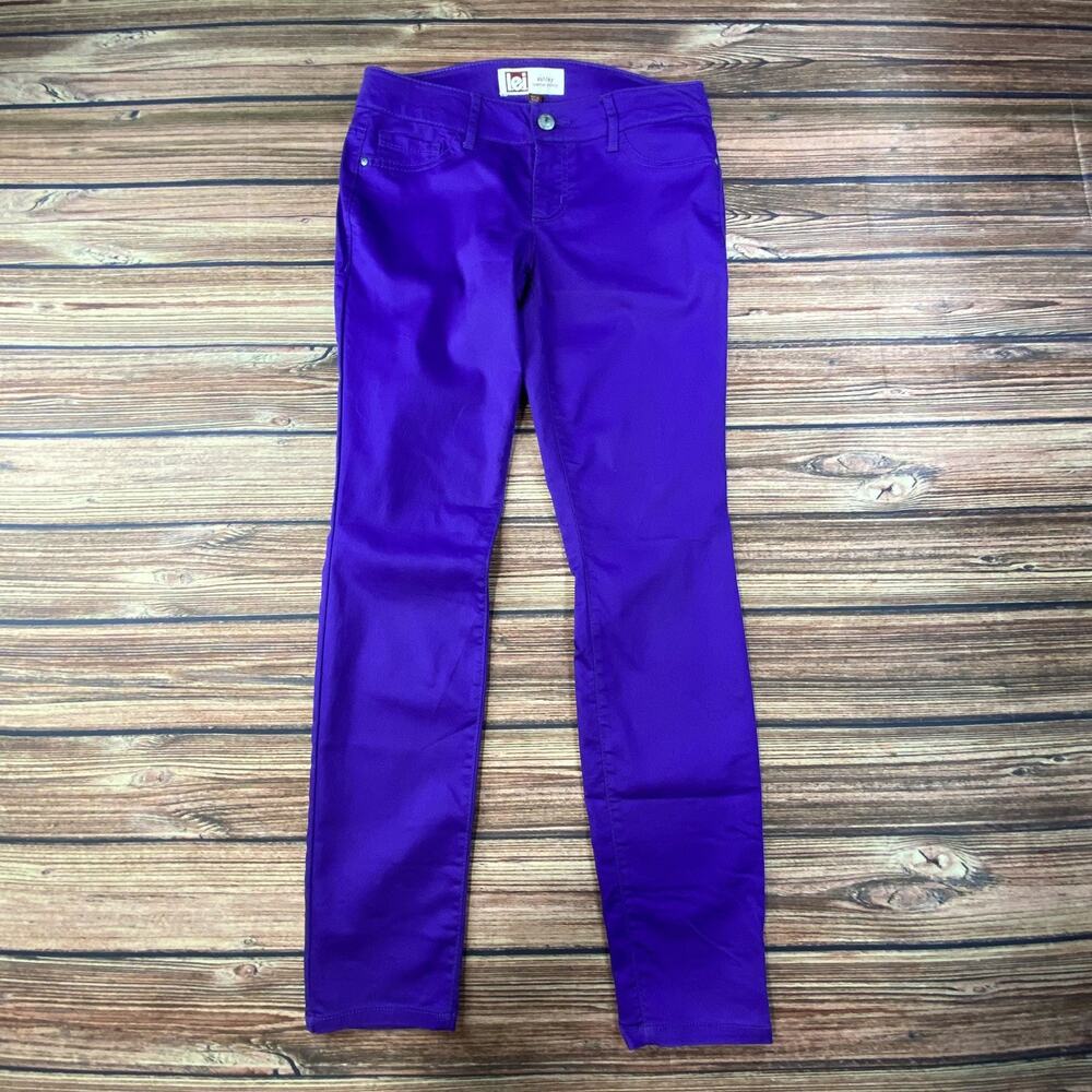 Lei Jeans Jeggings Womens Sz 7 Purple Ashley Y2K Low-Rise Skinny Light